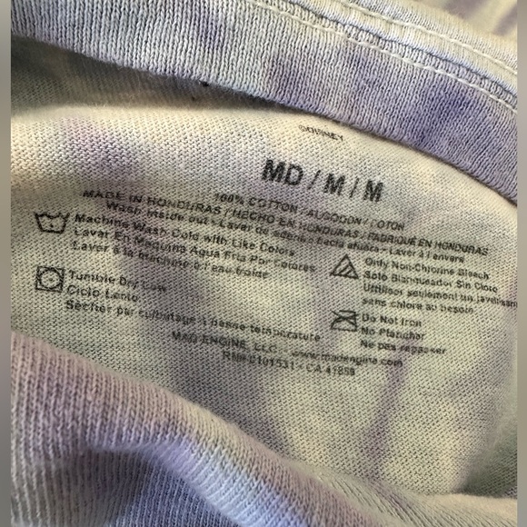 Disney Bambi Thumper Tie Dye Purple and Blue Cute Retro T shirt - Picture 7 of 7